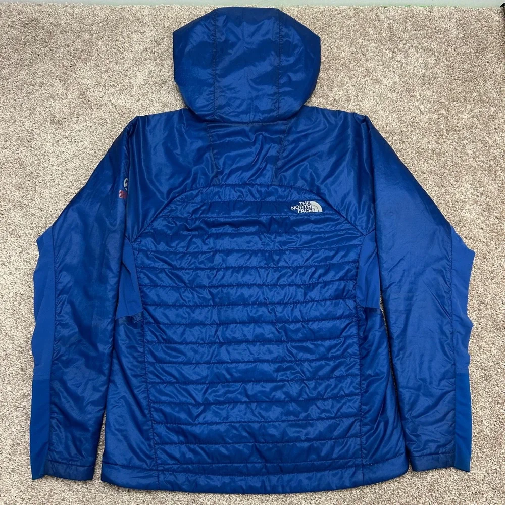 The North Face Summit Series DNP Jacket Men Size Small Snorkel Blue Primaloft